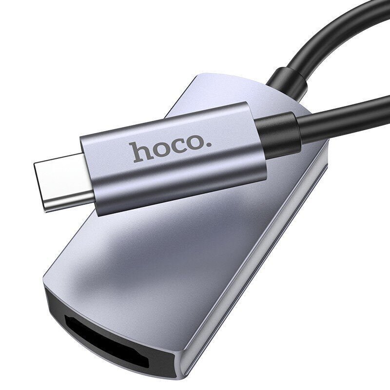 Adapteri Hoco UA20 Type-C kiinni HDMI harmaa hinta ja tiedot | Adapterit | hobbyhall.fi