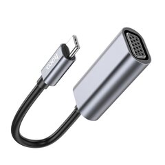 Adapteri Hoco UA21 Type-C kiinni VGA harmaa hinta ja tiedot | Adapterit | hobbyhall.fi