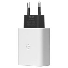 Laturi Alkuperäinen Google 30W USB-C paketin kanssa valkoinen GA03502-EU hinta ja tiedot | Puhelimen laturit | hobbyhall.fi