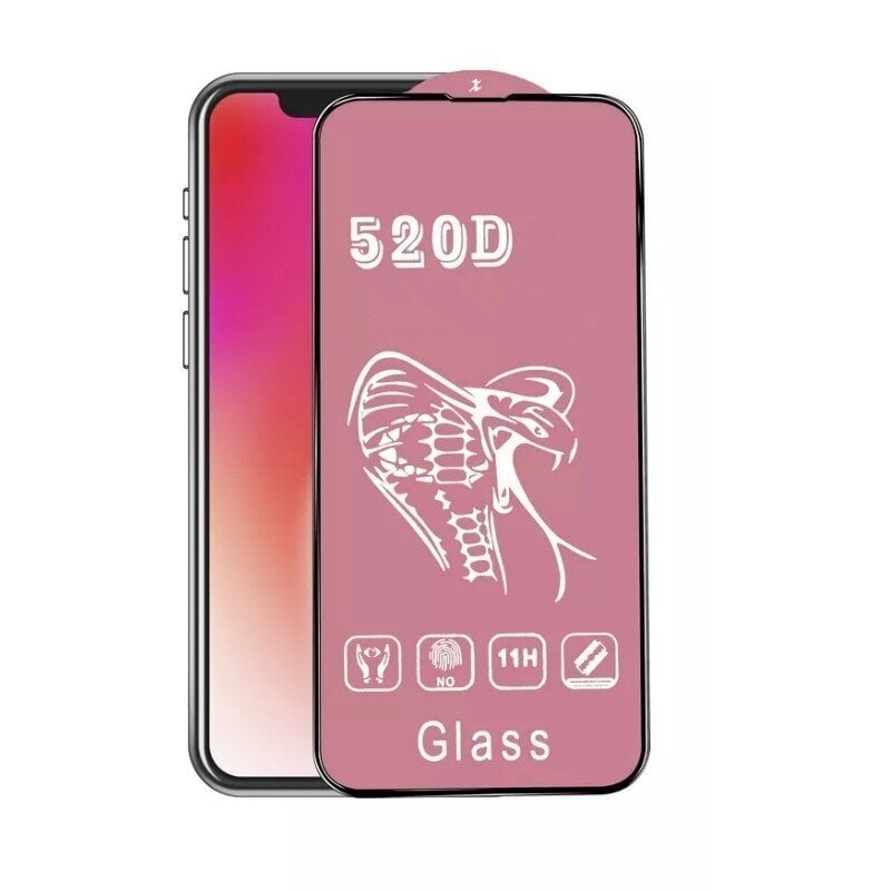 Suojalasi 520D Xiaomi Poco X5 Pro 5G/Redmi Note 12 Pro 5G musta hinta ja tiedot | Näytönsuojakalvot ja -lasit | hobbyhall.fi