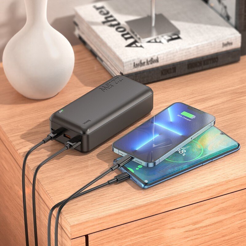 Ulkoinen Akku Power Bank Hoco J101B PD 20W+Quick Charge 3.0 22.5W 30000 mAh musta hinta ja tiedot | Varavirtalähteet | hobbyhall.fi