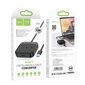 USB-keskitin Hoco HB31 Easy 4-in-1 converter USB kiinni USB3.0 + 3xUSB2.0 1.2 m musta hinta ja tiedot | Adapterit | hobbyhall.fi