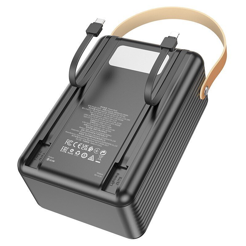 Ulkoinen Akku Power Bank Borofone BJ32 Terra 22.5W 80000 mAh musta hinta ja tiedot | Varavirtalähteet | hobbyhall.fi