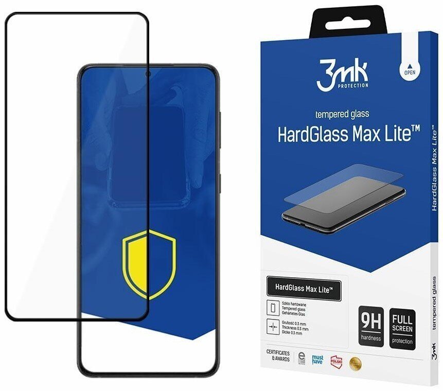 Suojalasi 3mk Hard Glass Max Lite Samsung A346 A34 5G musta hinta ja tiedot | Näytönsuojakalvot ja -lasit | hobbyhall.fi