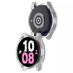 Suojalasi / kotelo 360 degree cover Samsung Watch 5 44mm läpinäkyvä hinta ja tiedot | Älykellojen ja aktiivisuusrannekkeiden lisätarvikkeet | hobbyhall.fi