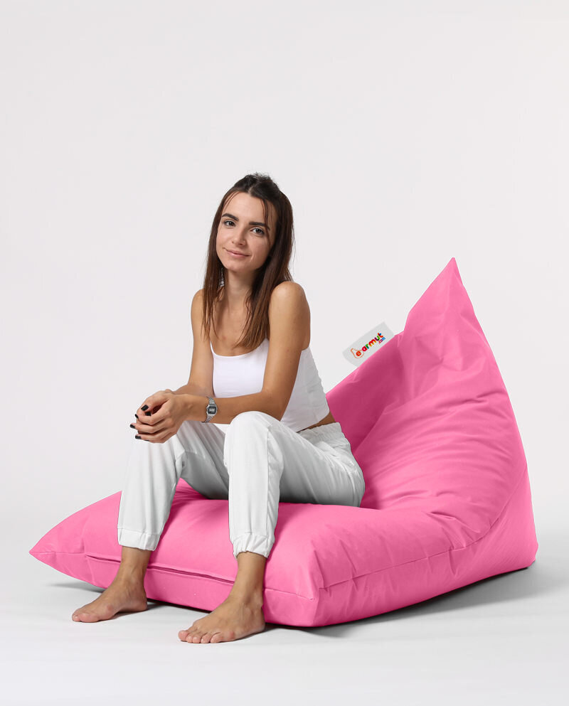 Säkkituoli Pyramid Big Bed Pouf, roosa hinta ja tiedot | Säkkituolit, rahit ja penkit | hobbyhall.fi