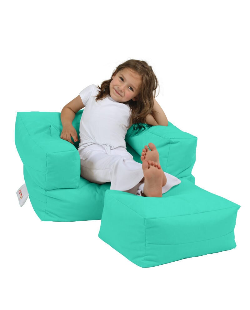 Säkkituoli Kids Double Seat Pouf, sininen hinta ja tiedot | Säkkituolit, rahit ja penkit | hobbyhall.fi