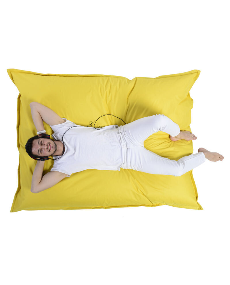 Säkkituoli Giant Cushion, keltainen hinta ja tiedot | Säkkituolit, rahit ja penkit | hobbyhall.fi
