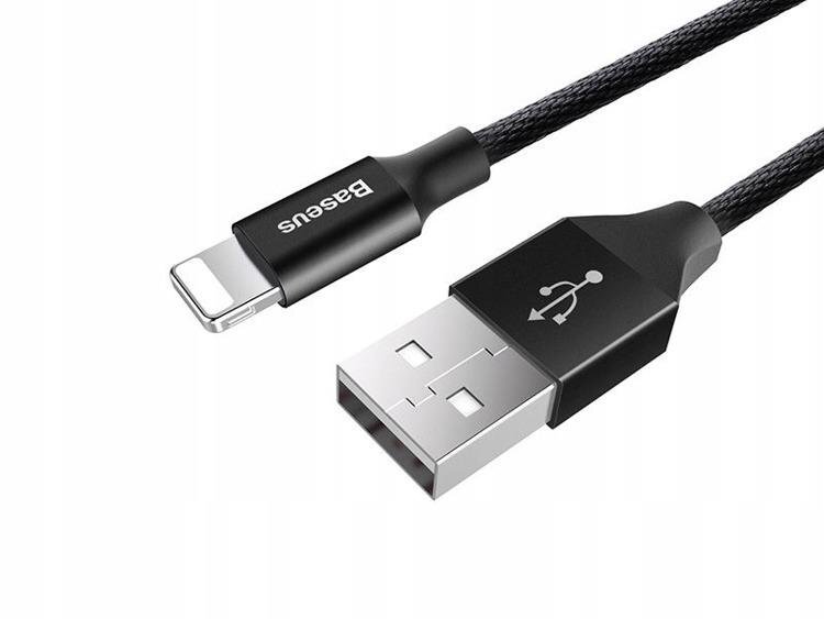 Kaapeli Baseus Yiven USB-A to Lightning 1.2 m musta CALYW-01 hinta ja tiedot | Kaapelit ja adapterit | hobbyhall.fi