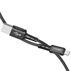 Kaapeli USB Acefast C1-02 MFi USB-A to Lightning 1.2 m musta hinta ja tiedot | Puhelinkaapelit | hobbyhall.fi