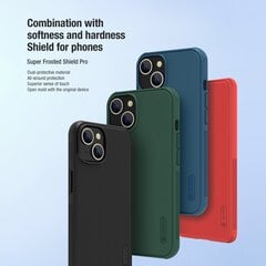 Kotelo Nillkin Super Frosted Shield Pro Apple iPhone 14 vihreä hinta ja tiedot | Puhelimen kuoret ja kotelot | hobbyhall.fi