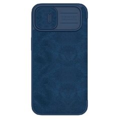 Kotelo Nillkin Qin Pro Leather Apple iPhone 14 sininen hinta ja tiedot | Puhelimen kuoret ja kotelot | hobbyhall.fi