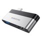 Adapteri Borofone DH2 Type-C kiinni HDMI + USB3.0 harmaa hinta ja tiedot | Adapterit | hobbyhall.fi
