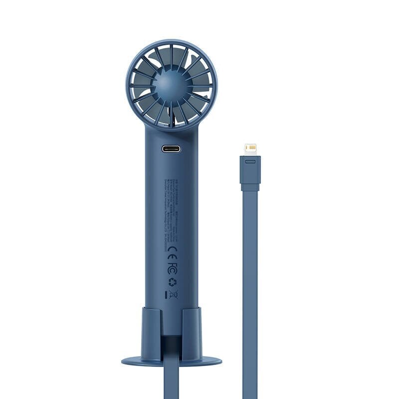 Pöytäkoneen tuuletin Baseus Flyer Turbine 4000 mAh + Lightning 0.2 m sininen ACFX010002 hinta ja tiedot | Tuulettimet | hobbyhall.fi