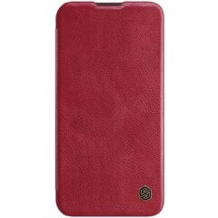 Kotelo Nillkin Qin Pro Leather Apple iPhone 14 Pro punainen hinta ja tiedot | Puhelimen kuoret ja kotelot | hobbyhall.fi