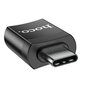 Adapteri Hoco UA17 Type-C kiinni USB-A musta hinta ja tiedot | Adapterit | hobbyhall.fi