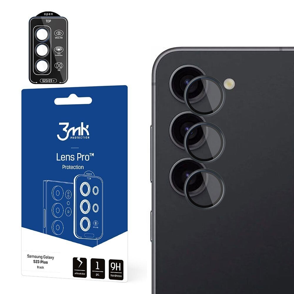 Kameran suojalasi 3mk Lens Pro Samsung S916 S23 Plus 5G hinta ja tiedot | Näytönsuojakalvot ja -lasit | hobbyhall.fi