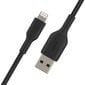 Kaapeli USB Belkin Boost Charge Braided USB-A to Lightning 1.0 m musta hinta ja tiedot | Puhelinkaapelit | hobbyhall.fi