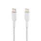 Kaapeli USB Belkin Boost Charge Braided USB-C to USB-C 1.0 m valkoinen hinta ja tiedot | Puhelinkaapelit | hobbyhall.fi