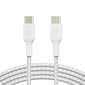 Kaapeli USB Belkin Boost Charge Braided USB-C to USB-C 1.0 m valkoinen hinta ja tiedot | Puhelinkaapelit | hobbyhall.fi