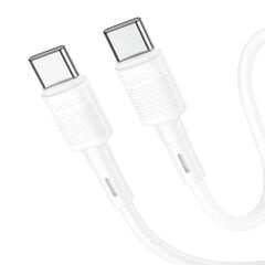 Kaapeli USB Hoco X83 60W Type-C to Type-C 1.0 m valkoinen hinta ja tiedot | Puhelinkaapelit | hobbyhall.fi