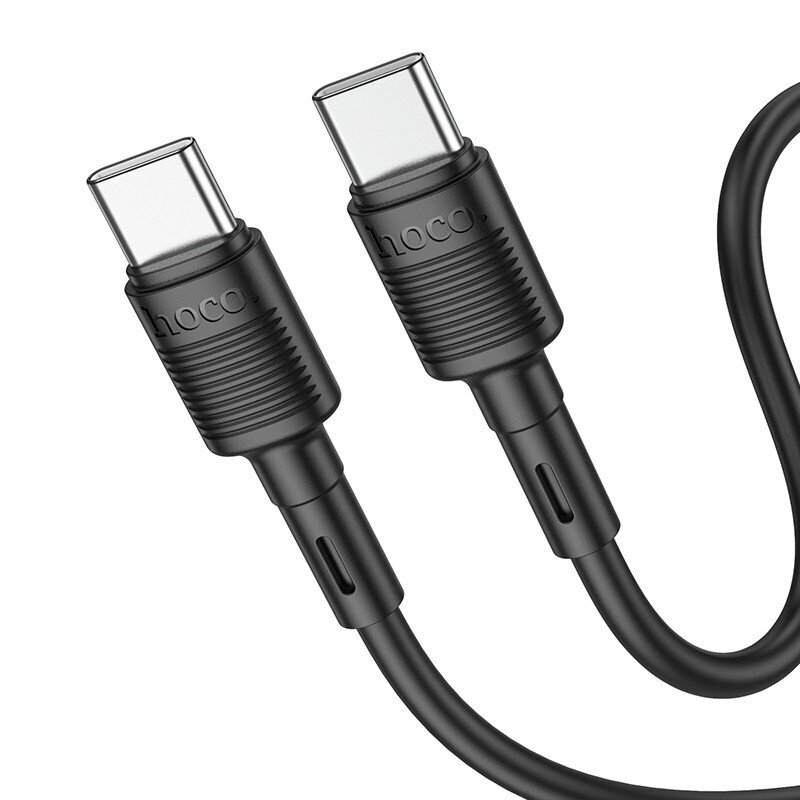 Kaapeli USB Hoco X83 60W Type-C to Type-C 1.0 m musta hinta ja tiedot | Puhelinkaapelit | hobbyhall.fi