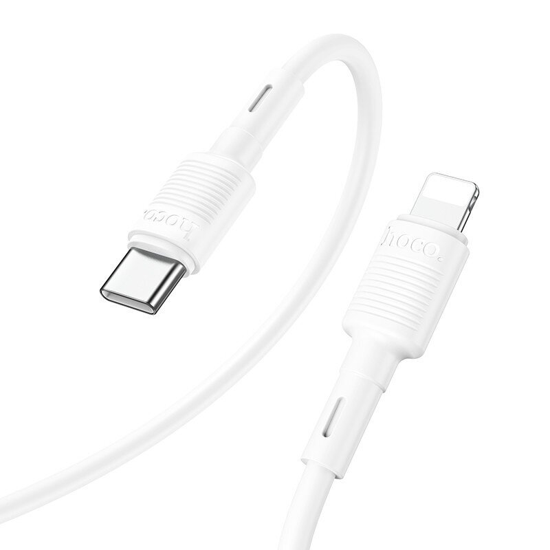 Kaapeli USB Hoco X83 PD20W Type-C to Lightning 1.0 m valkoinen hinta ja tiedot | Puhelinkaapelit | hobbyhall.fi