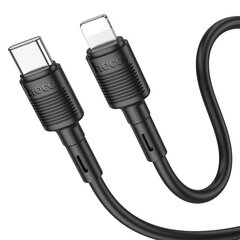 Kaapeli USB Hoco X83 PD20W Type-C to Lightning 1.0 m musta hinta ja tiedot | Puhelinkaapelit | hobbyhall.fi