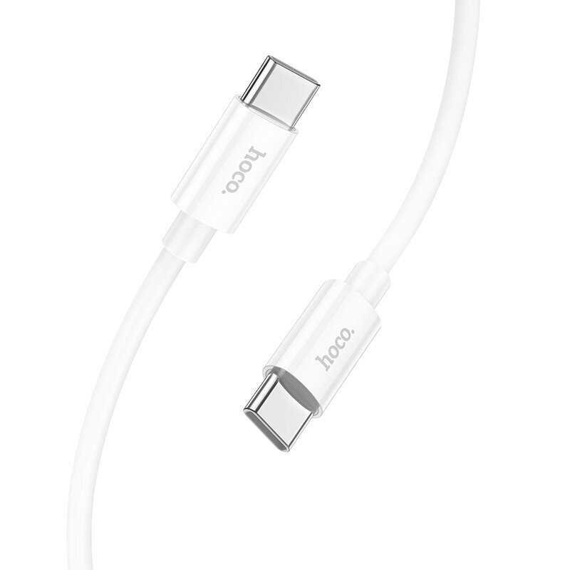 Kaapeli USB Hoco X87 60W Type-C to Type-C 1.0 m valkoinen hinta ja tiedot | Puhelinkaapelit | hobbyhall.fi