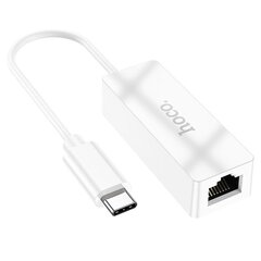 Adapteri Hoco UA22 Type-C kiinni RJ45 100 Mbp valkoinen hinta ja tiedot | Hoco Tietokoneiden lisävarusteet | hobbyhall.fi