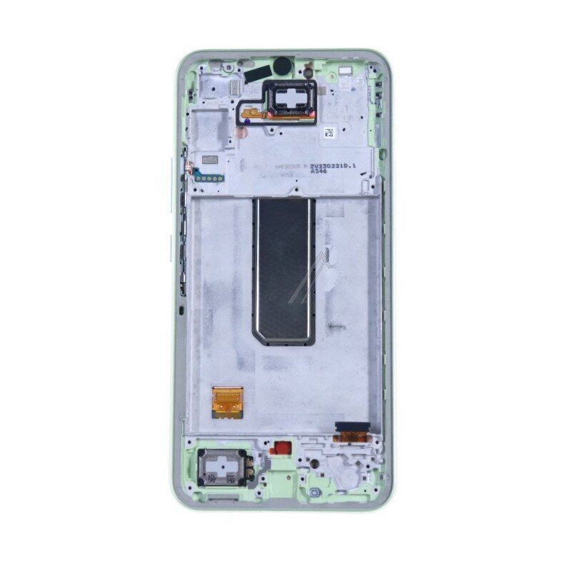 LCD-näyttö Samsung A346 A34 5G kosketusnäytöllä ja kehyksellä Awesome Lime (service pack) hinta ja tiedot | Puhelimen osat ja korjaustyökalut | hobbyhall.fi