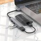 USB-keskitin Hoco HB26 4-in-1 Adapteri USB-A kiinni 1xUSB3.0 + 3xUSB2.0 harmaa hinta ja tiedot | Adapterit | hobbyhall.fi