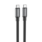 Kaapeli USB Borofone BX82 60W Type-C to Type-C 1.0 m musta hinta ja tiedot | Puhelinkaapelit | hobbyhall.fi