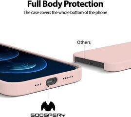 Kotelo Mercury Silicone Kotelo Apple iPhone 15 Plus vaaleanpunainen hiekka hinta ja tiedot | Puhelimen kuoret ja kotelot | hobbyhall.fi