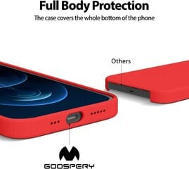 Kotelo Mercury Silicone Kotelo Apple iPhone 15 Pro Max punainen hinta ja tiedot | Puhelimen kuoret ja kotelot | hobbyhall.fi