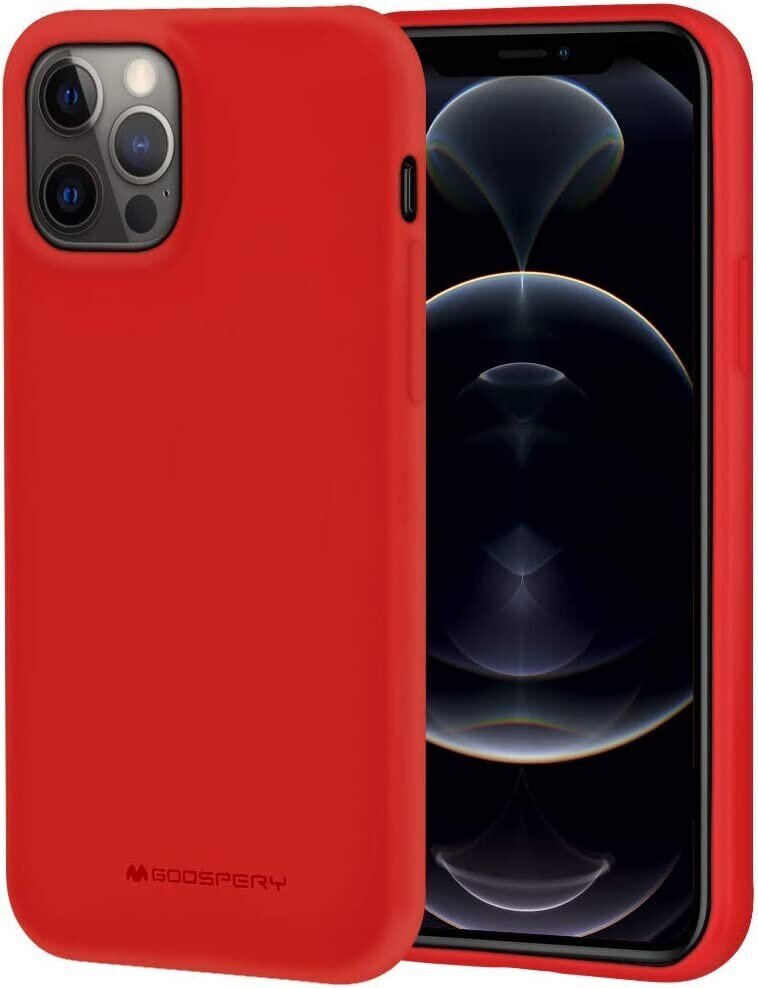 Kotelo Mercury Soft Jelly Kotelo Apple iPhone 15 Pro punainen hinta ja tiedot | Puhelimen kuoret ja kotelot | hobbyhall.fi