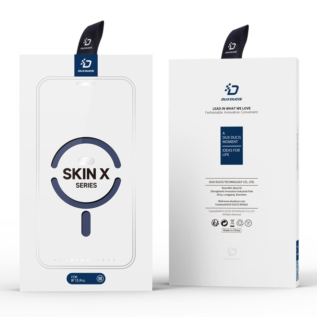 Kotelo Dux Ducis Skin X Pro Apple iPhone 15 sininen hinta ja tiedot | Puhelimen kuoret ja kotelot | hobbyhall.fi