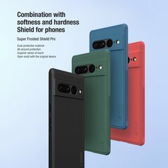 Case Nillkin Super Frosted Shield Pro Google Pixel 7 Pro 5G green hinta ja tiedot | Puhelimen kuoret ja kotelot | hobbyhall.fi