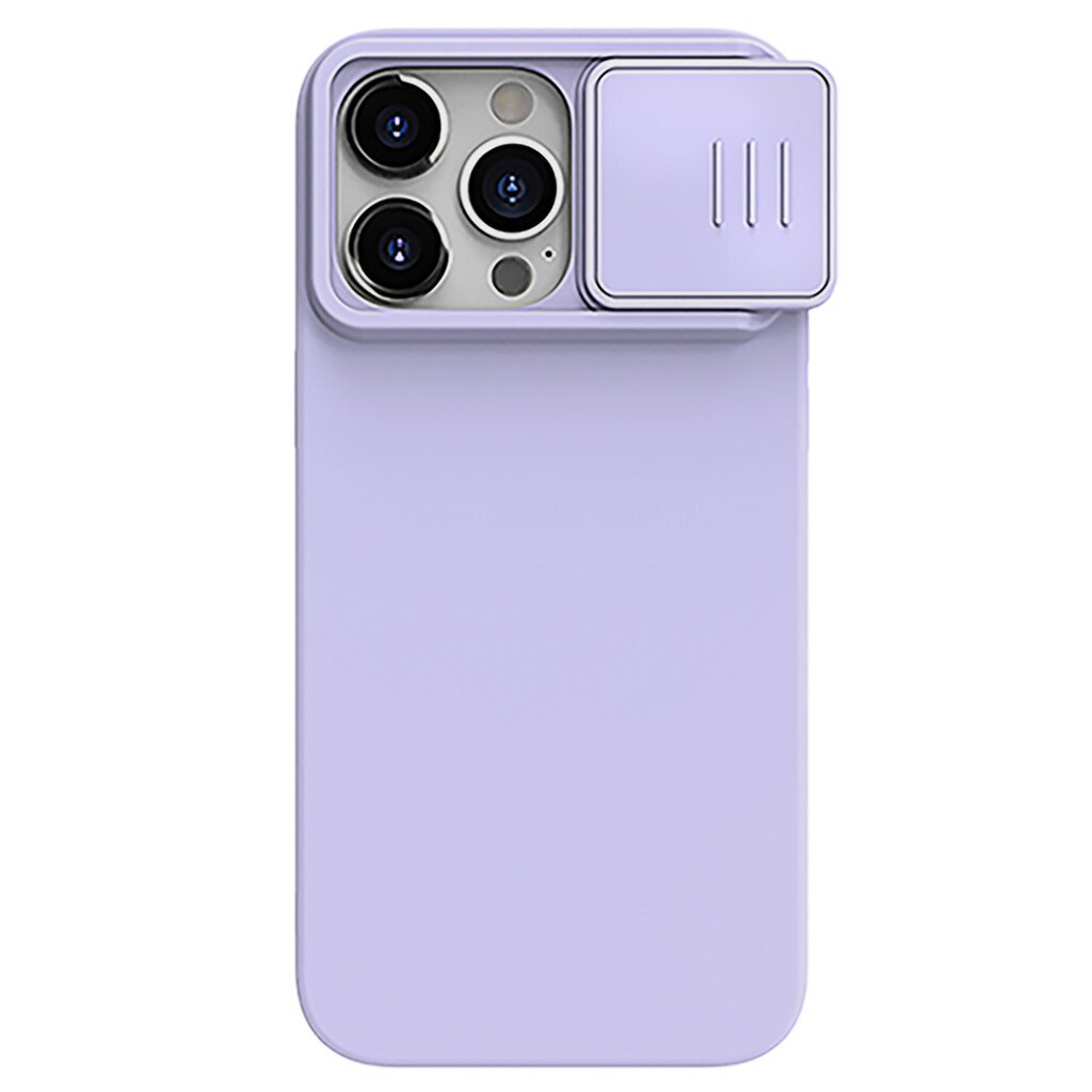 Case Nillkin CamShield Silky Silicone Apple iPhone 15 Pro light purple hinta ja tiedot | Puhelimen kuoret ja kotelot | hobbyhall.fi