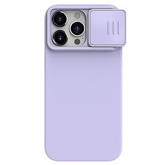 Case Nillkin CamShield Silky Silicone Apple iPhone 15 Pro Max light purple hinta ja tiedot | Puhelimen kuoret ja kotelot | hobbyhall.fi