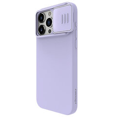 Case Nillkin CamShield Silky Silicone Apple iPhone 15 Pro Max light purple hinta ja tiedot | Puhelimen kuoret ja kotelot | hobbyhall.fi