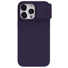 Case Nillkin CamShield Silky Silicone Apple iPhone 15 Pro Max dark purple hinta ja tiedot | Puhelimen kuoret ja kotelot | hobbyhall.fi