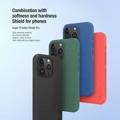 Case Nillkin Super Frosted Shield Pro Apple iPhone 15 Pro green hinta ja tiedot | Nillkin Matkapuhelimet ja tarvikkeet | hobbyhall.fi