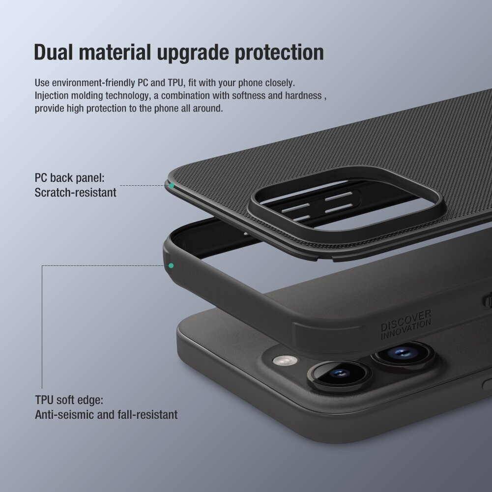 Case Nillkin Super Frosted Shield Pro Apple iPhone 15 Pro Max red hinta ja tiedot | Puhelimen kuoret ja kotelot | hobbyhall.fi