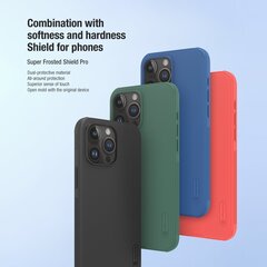 Case Nillkin Super Frosted Shield Pro Apple iPhone 15 Pro Max green hinta ja tiedot | Puhelimen kuoret ja kotelot | hobbyhall.fi