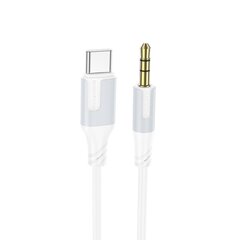 Audio Kaapeli Borofone BL19 USB-C kiinni 3.5 mm valkoinen hinta ja tiedot | Adapterit | hobbyhall.fi