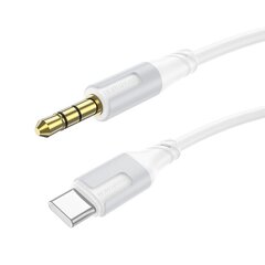 Audio Kaapeli Borofone BL19 USB-C kiinni 3.5 mm valkoinen hinta ja tiedot | Adapterit | hobbyhall.fi