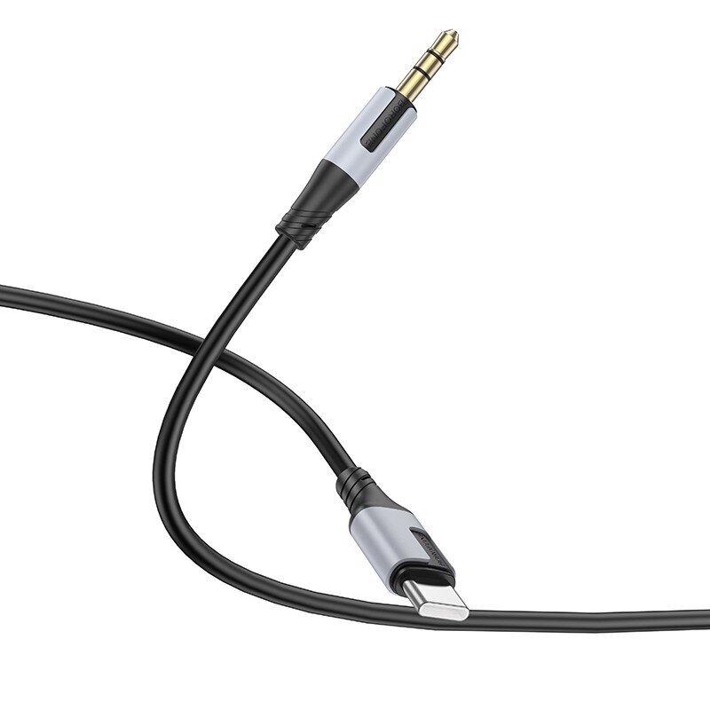 Audio Kaapeli Borofone BL19 USB-C kiinni 3.5 mm musta hinta ja tiedot | Adapterit | hobbyhall.fi