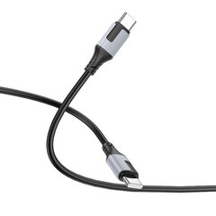 Kaapeli USB Borofone BX101 60W USB-C to USB-C 1.0 m musta hinta ja tiedot | Puhelinkaapelit | hobbyhall.fi