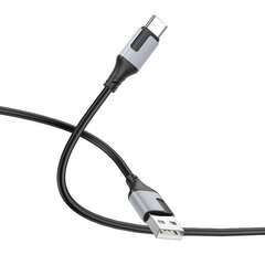 Kaapeli USB Borofone BX101 USB-A to USB-C 1.0 m musta hinta ja tiedot | Puhelinkaapelit | hobbyhall.fi